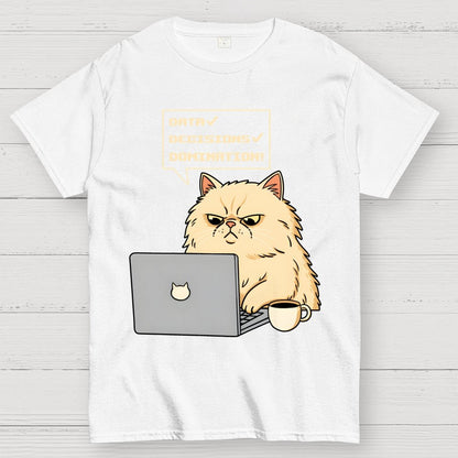 Data Decisions Domination - Cat Geek T-Shirt