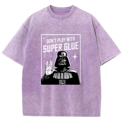 City Safety Tip Keep away from super glue Vintage Distressed T-shirt