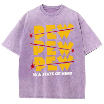 PEW PEW PEW Vintage Distressed T-shirt