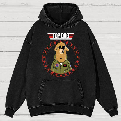 Top Dog!Vintage Distressed Hoodie