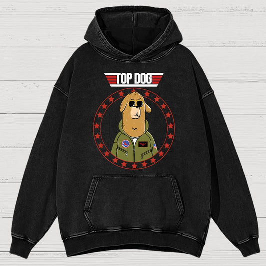 Top Dog!Vintage Distressed Hoodie