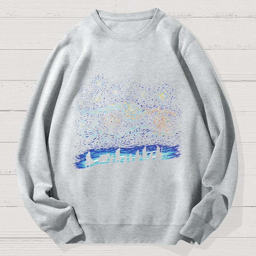 Starry Quest Geek Cotton Sweatshirt
