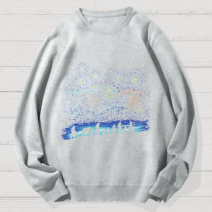 Starry Quest Geek Cotton Sweatshirt