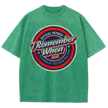 Remember When Vintage Distressed T-shirt
