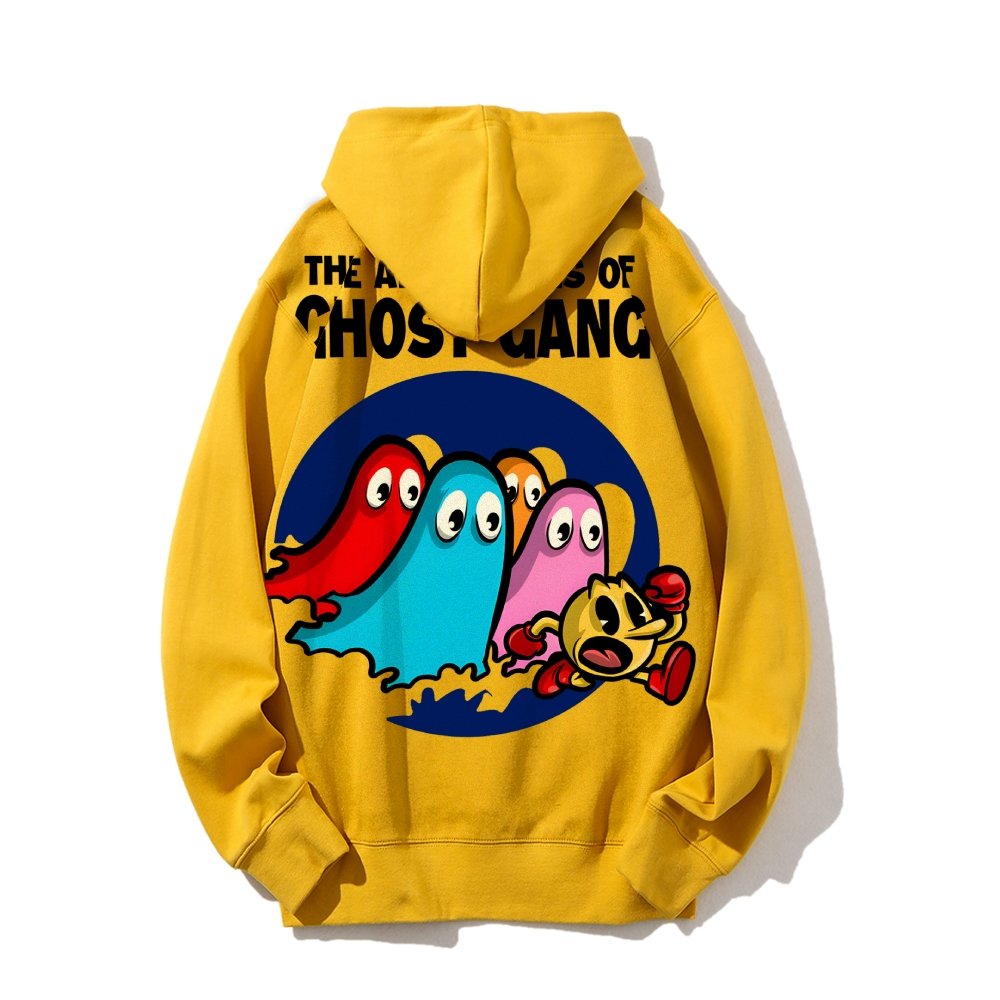 The Adventures Of Ghost Gang Printed Back Cotton Hoodie