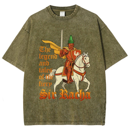 Sir Racha Art Print Vintage Distressed T-shirt