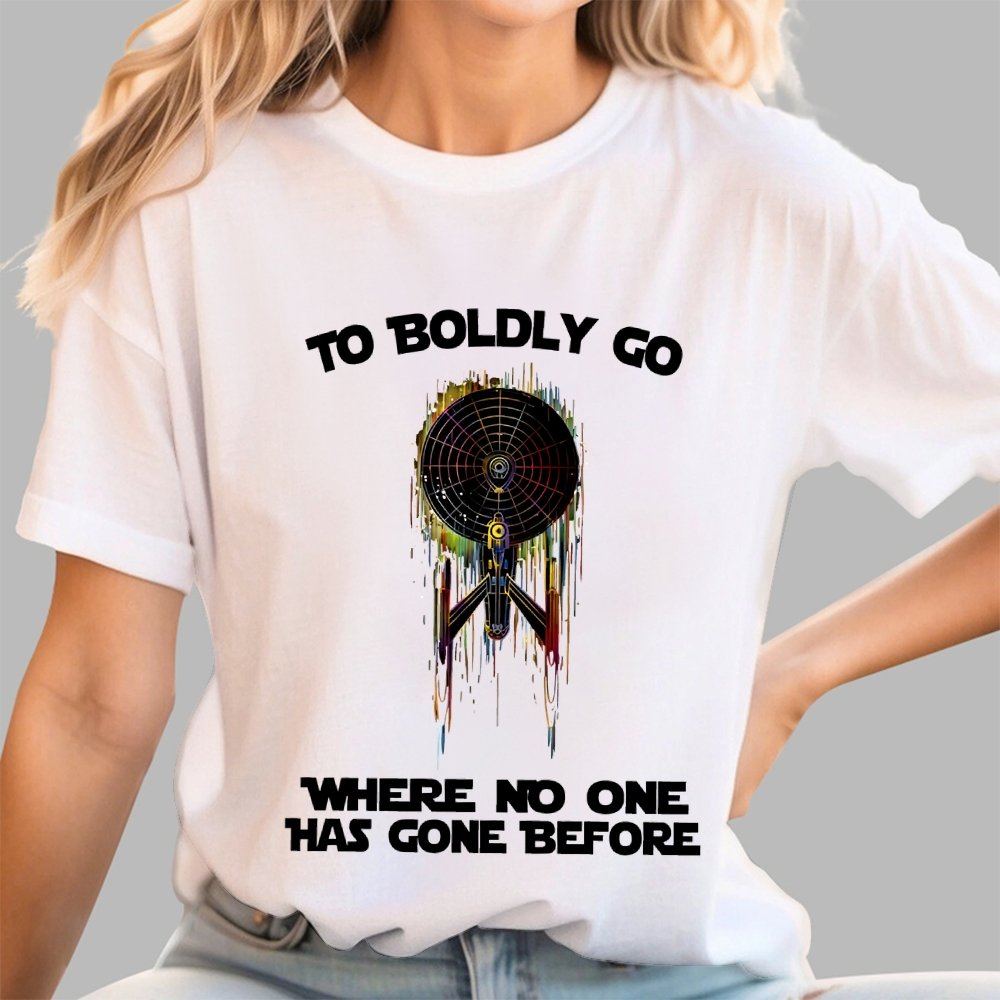 To boldly venture where no one has ventured before Geek T-Shirt