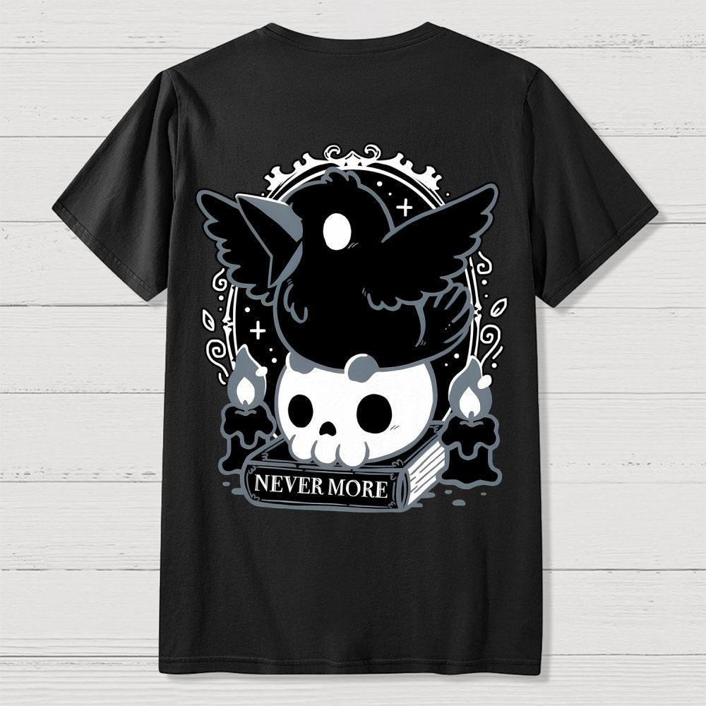 Never More Front And Back Printing Geek T-Shirt