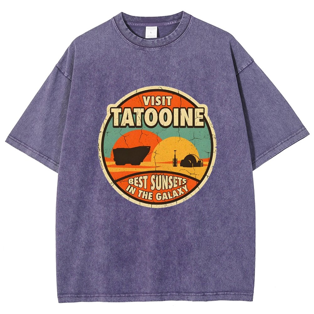 Best Sunsets In The Galaxy Vintage Distressed T-shirt