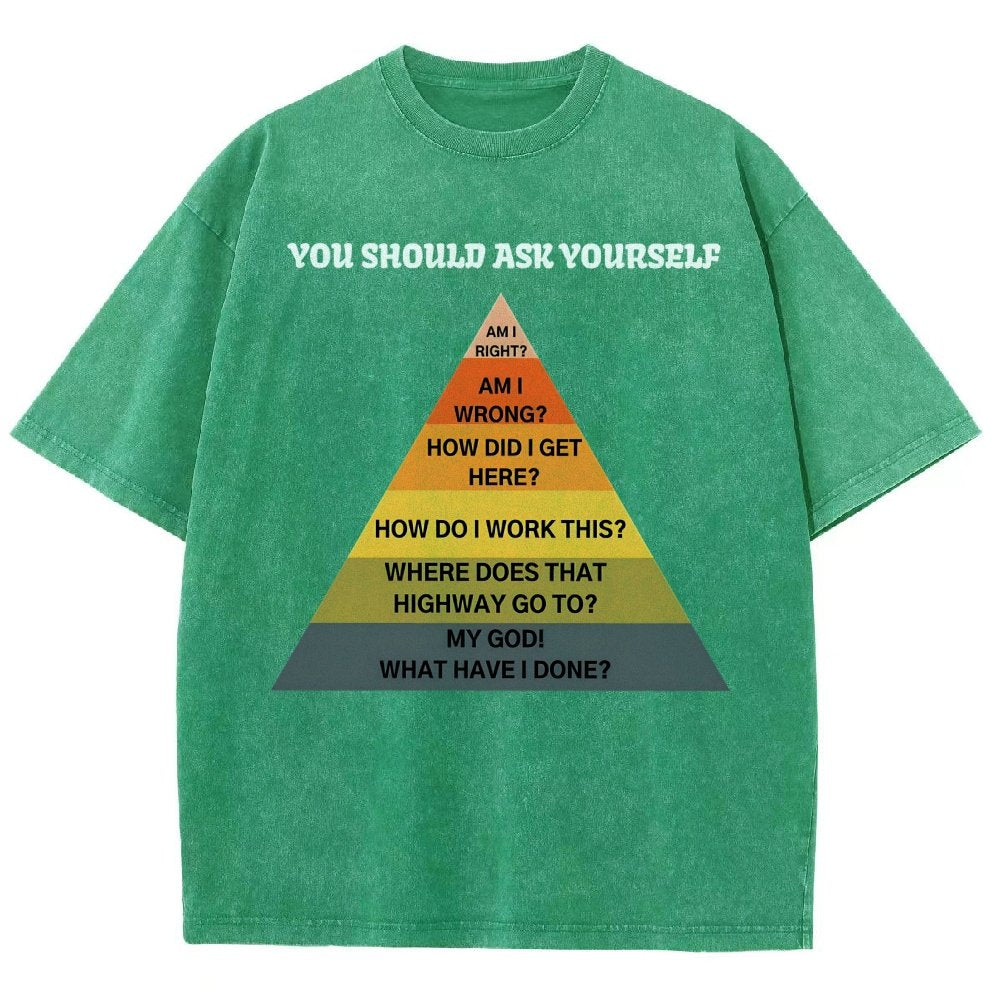 You Should Ask Yourself Vintage Distressed T-shirt