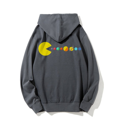 Mister Universe Printed Back Unisex Cotton Hoodie