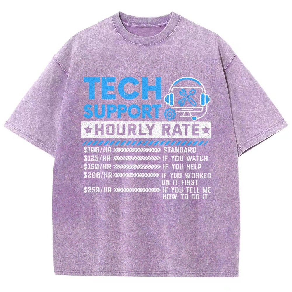Tech Support Vintage Distressed T-shirt