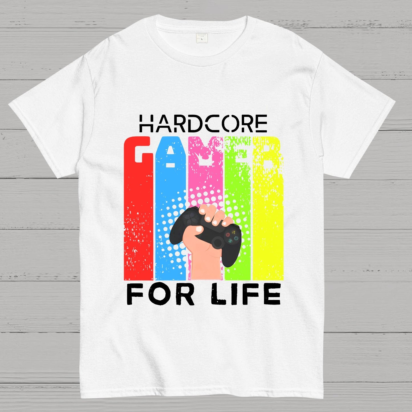 Hardcore Gamer for Life Geeky T-Shirt