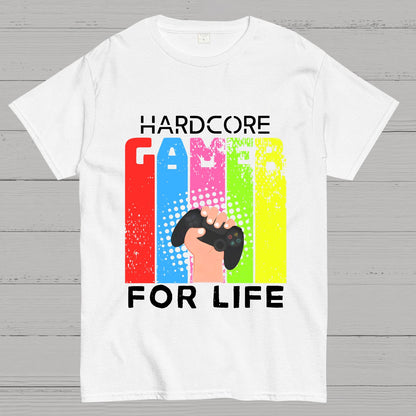 Hardcore Gamer for Life Geeky T-Shirt