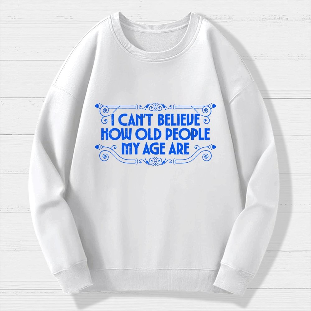 Chronically Young Geek Cotton Sweatshirt