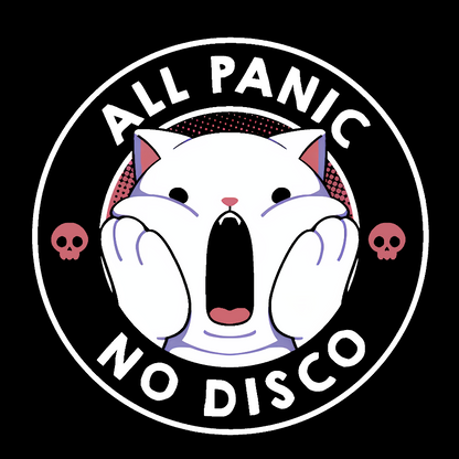 All Panic No Disco Funny Cat Geek Cotton Sweatshirt