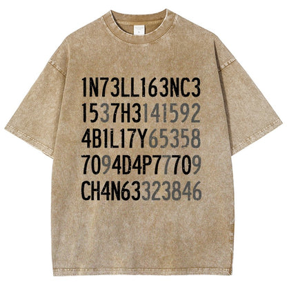 Intelligence Vintage Distressed T-shirt