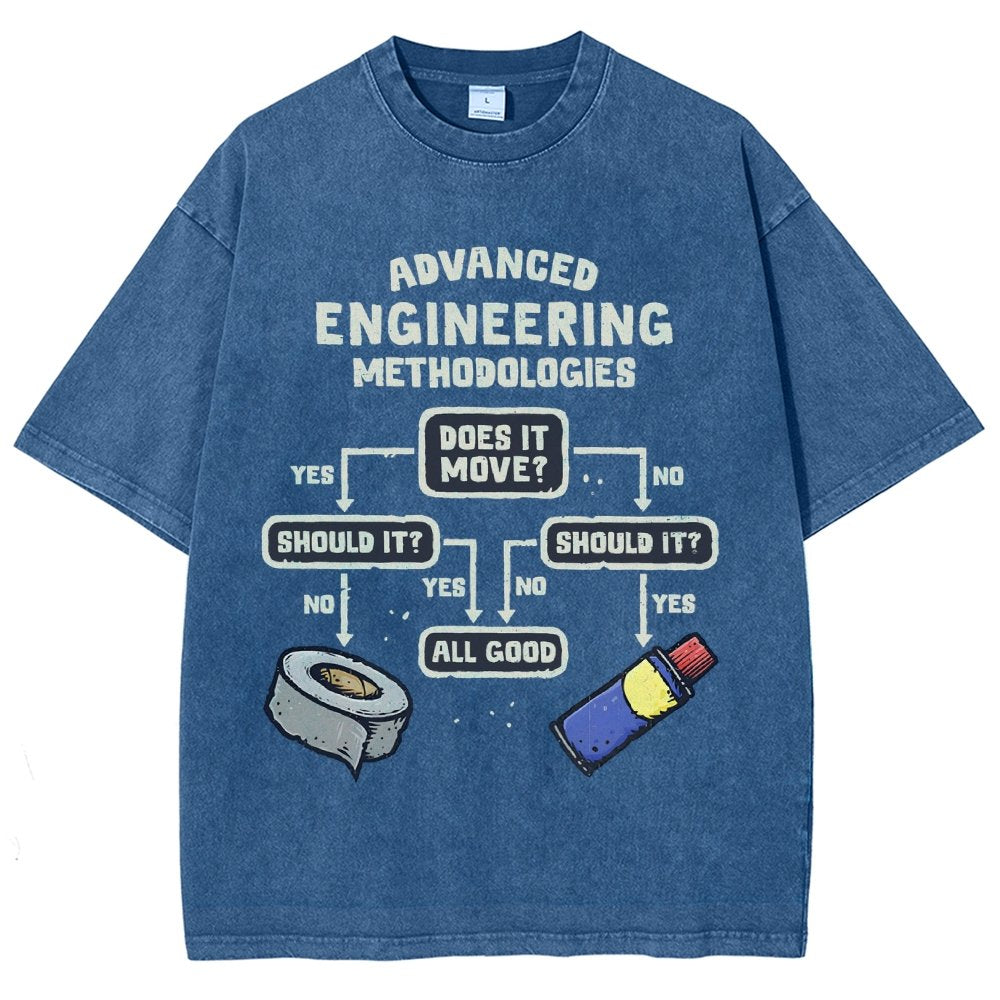 Advanced Engineering Vintage Distressed T-shirt