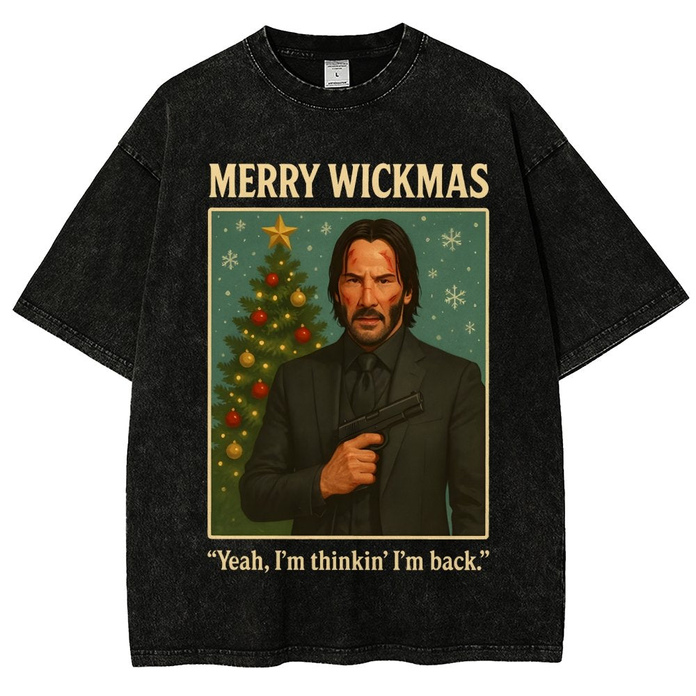 Merry Christmas Yeah, I'm Thinkin' I'm Back!  Vintage Distressed T-shirt