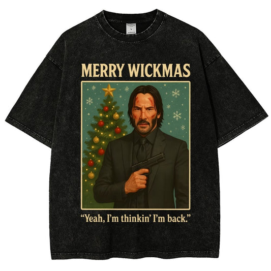 Merry Christmas Yeah, I'm Thinkin' I'm Back!  Vintage Distressed T-shirt