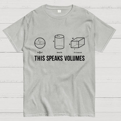 This Speaks Volumes Geometry Geek T-Shirt