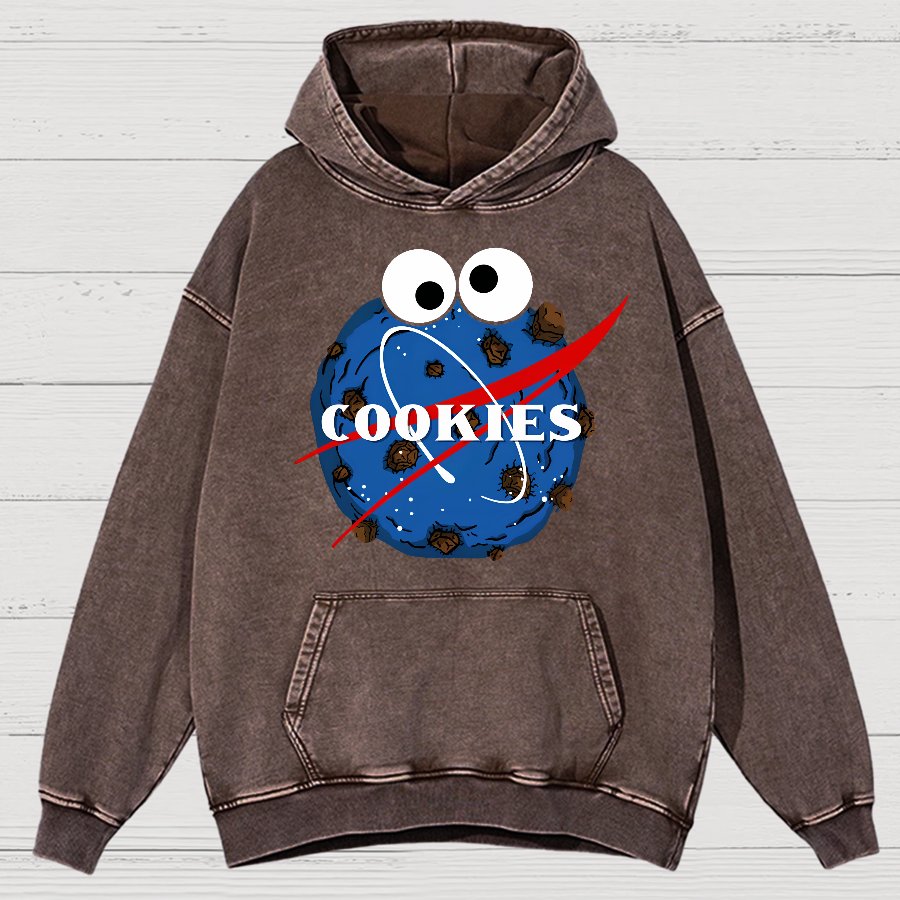 Space Cookies Vintage Distressed Hoodie