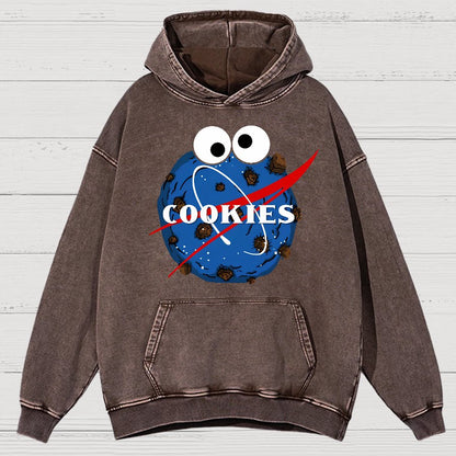 Space Cookies Vintage Distressed Hoodie
