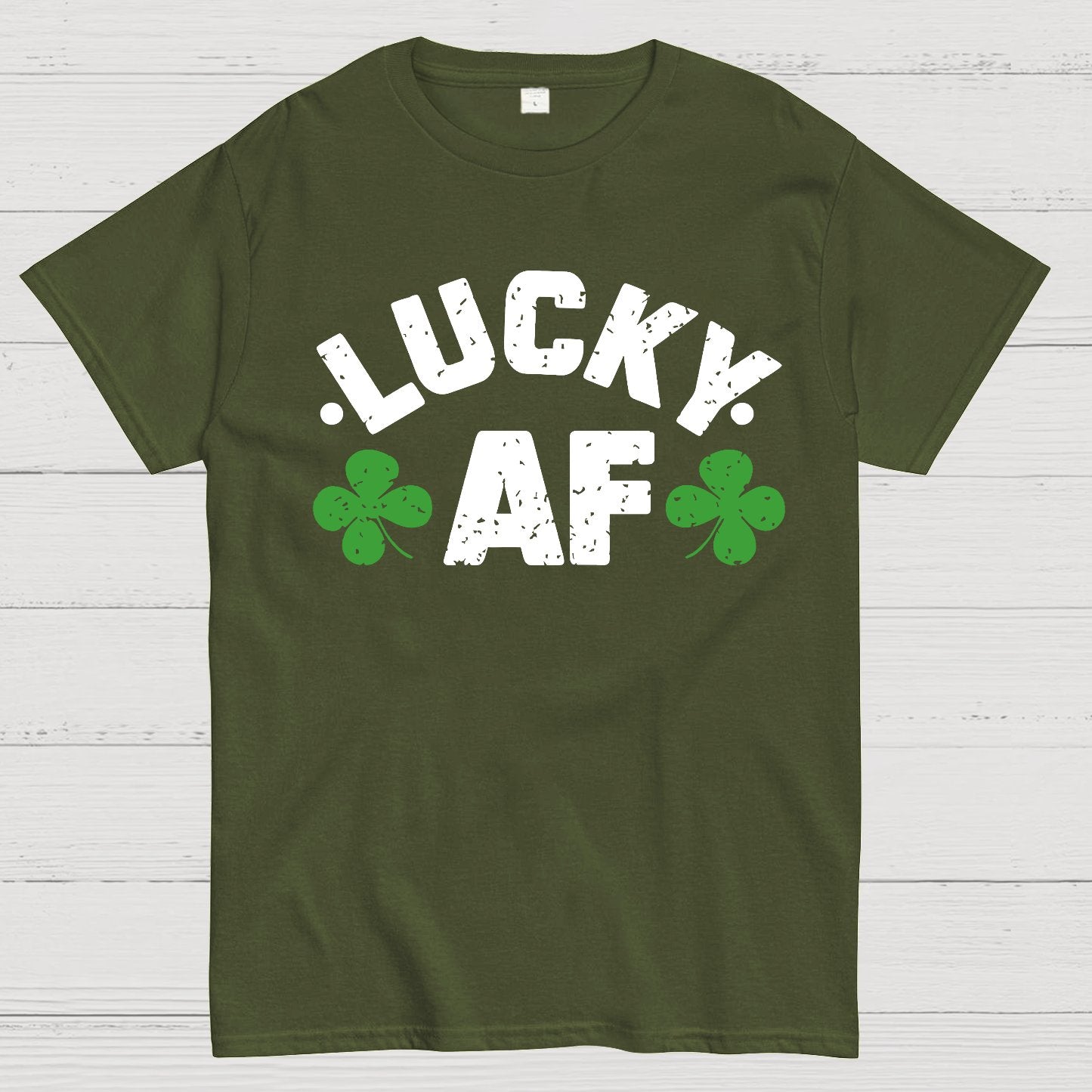 Lucky Af St. Patrick's Day Geek T-Shirt