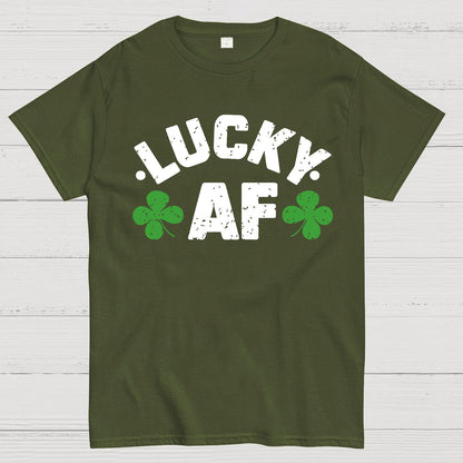 Lucky Af St. Patrick's Day Geek T-Shirt