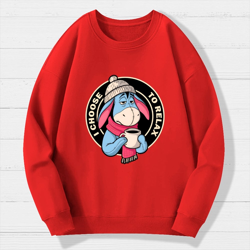 I Chose To Relax Geek Cotton Sweatshirt