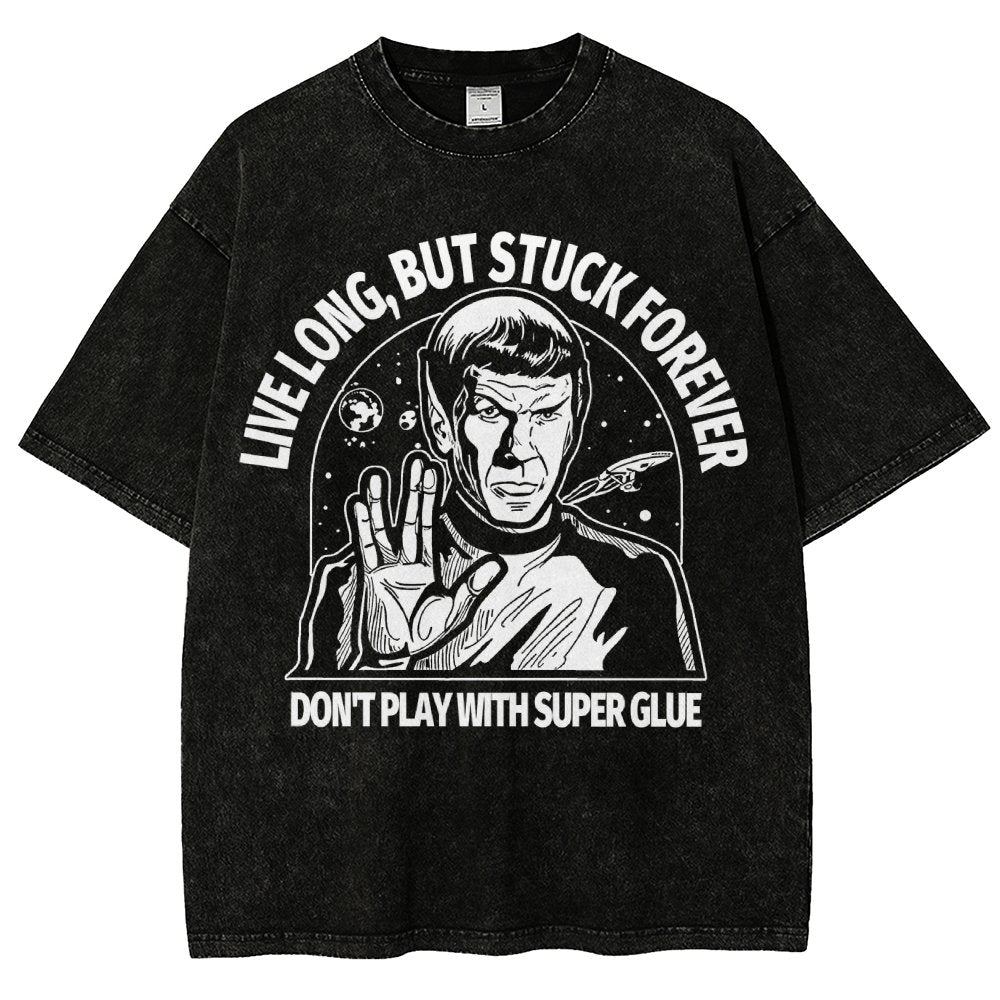 Live long, but trapped forever Vintage Distressed T-shirt