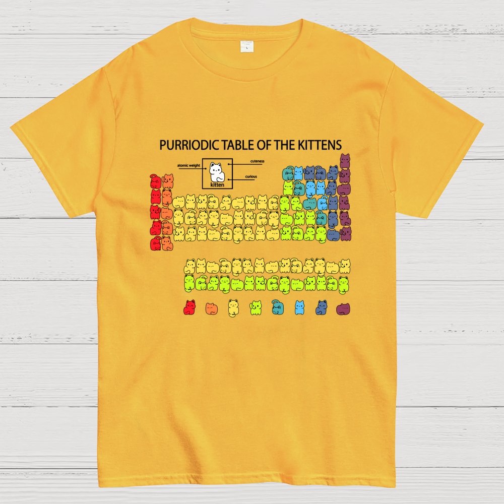 Purriodic Table of the Kittens Geek T-Shirt