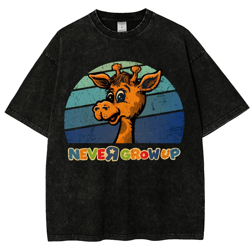 Never Grew Up Vintage Distressed T-shirt