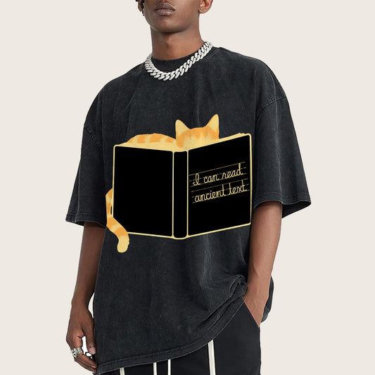 Ancient Text Vintage Distressed T-shirt