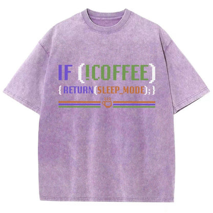 Coder Without Coffee Vintage Distressed T-shirt