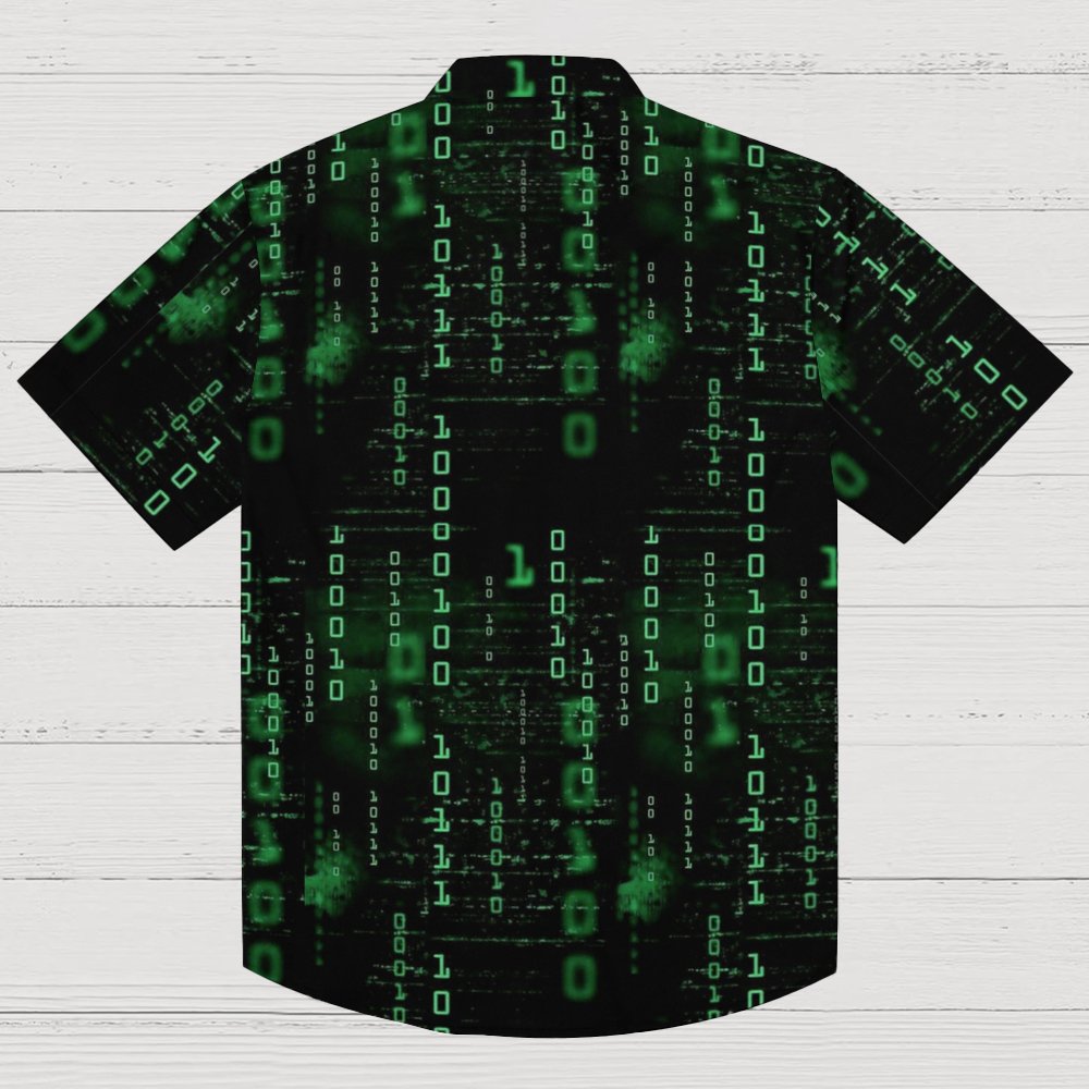 Binary Computer 1s and 0s Geeky Short Sleeve Shirt Geeky Shirt