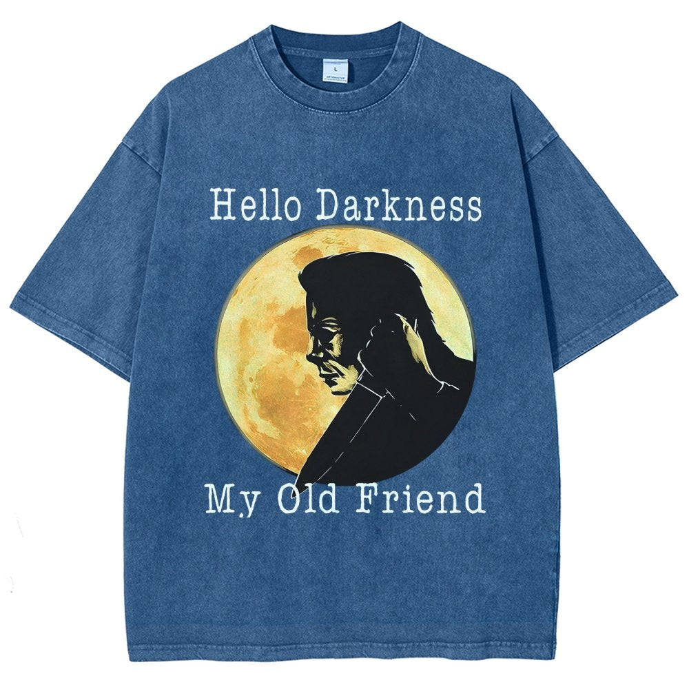 Hello Darkness My Old Friend Vintage Distressed T-shirt