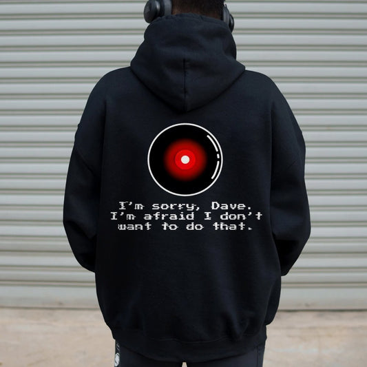 An Introvert's Odyssey I‘m sorry dave Printed Back Unisex Cotton Hoodie