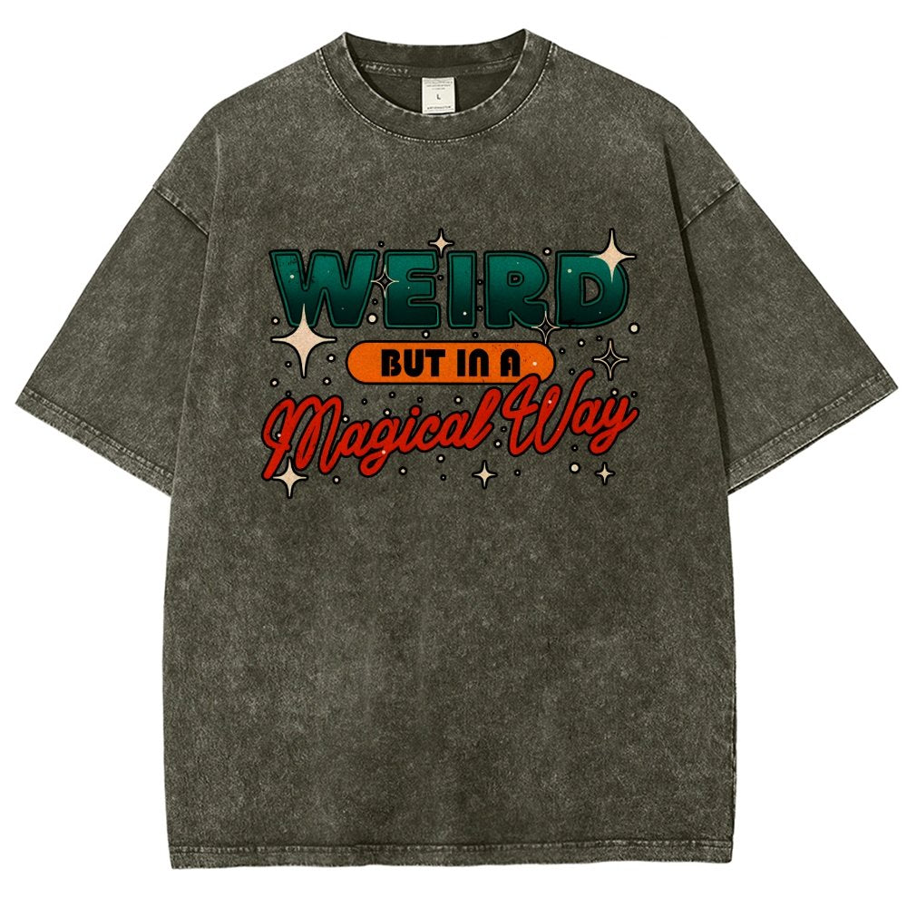 Weird But In A Magical Way Vintage Distressed T-shirt
