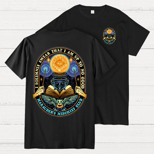 Mischief Club Front And Back Printing Geek T-Shirt