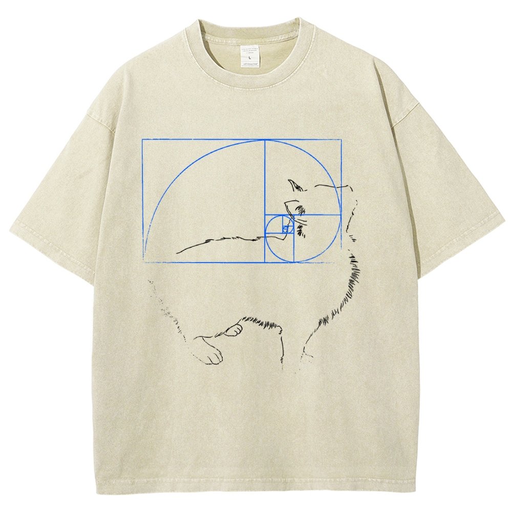 Golden Cat Vintage Distressed T-shirt