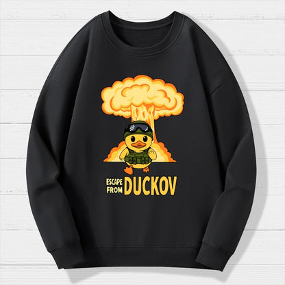 Escape From Quackville Geek Cotton Sweatshirt