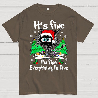 It's Fine I'm Fine Everything Is Fine Geek T-Shirt
