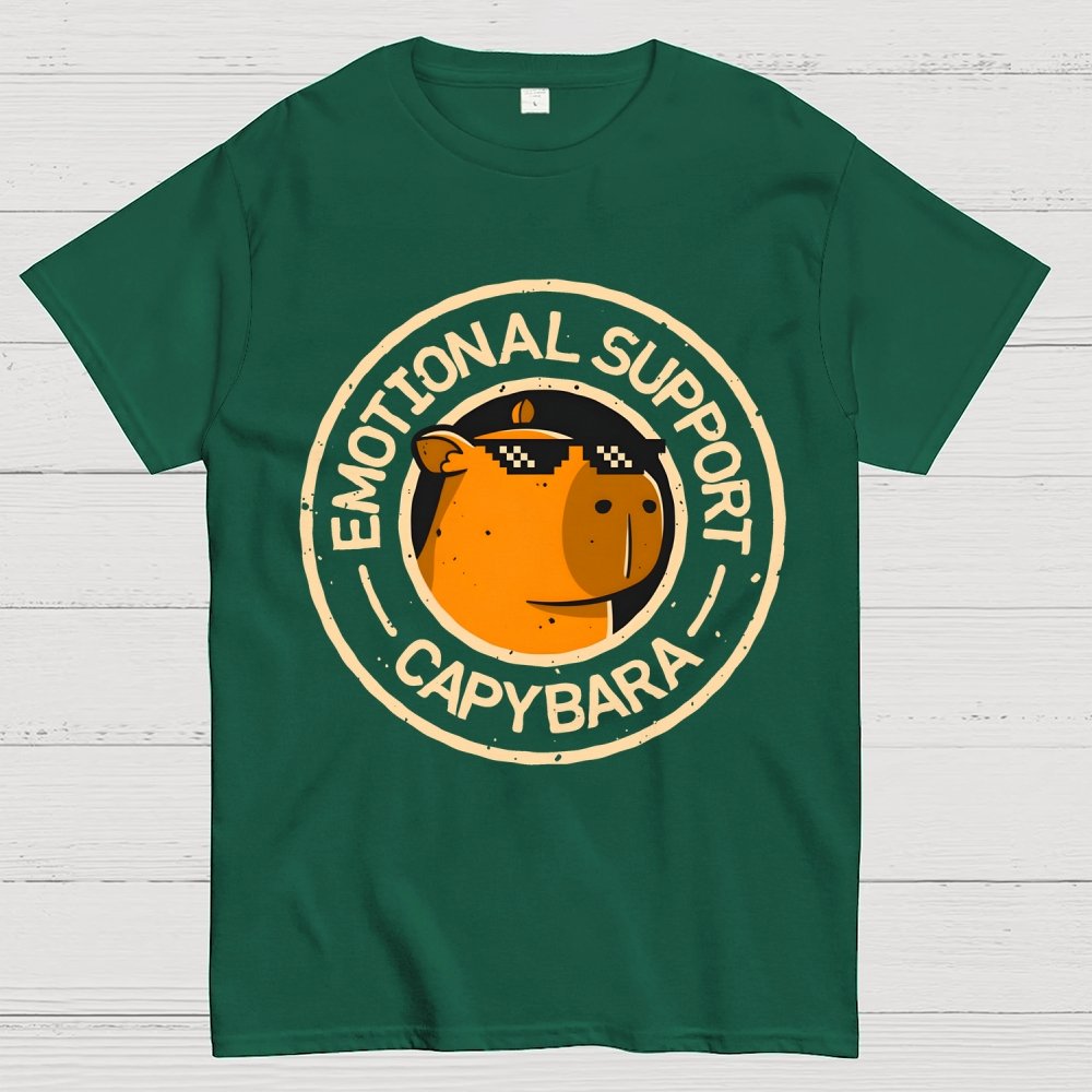 Emotional Support Capybara Geek T-Shirt