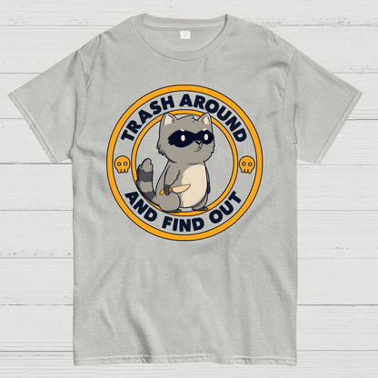Trash Around Raccoon Geek T-Shirt
