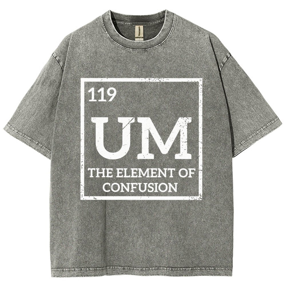 Um The Element Of Confusion Vintage Distressed T-shirt
