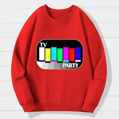 TV Party Geek Cotton Sweatshirt