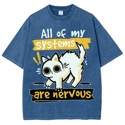 All of my Systems are Nervous Vintage Distressed T-shirt