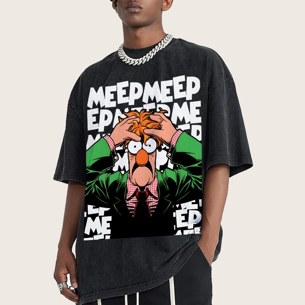 Meep Meep Vintage Distressed T-shirt