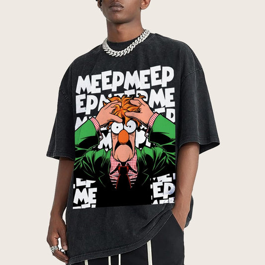Meep Meep Vintage Distressed T-shirt